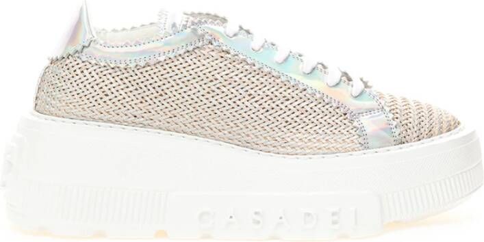 Casadei Platform Sneaker Nexus Hanoi Beige Dames