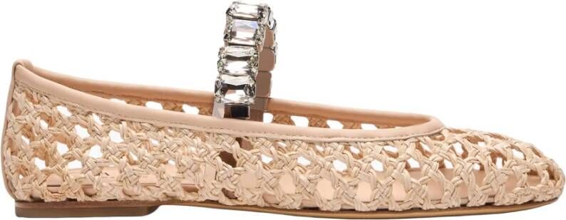 Casadei Platte schoenen met juweelband