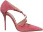 Casadei Poederroze Suède Strappy Hakken Pink Dames - Thumbnail 1