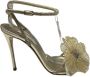 Casadei Polyester Sandaal met Enkelband Yellow Dames - Thumbnail 1