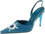Casadei Pre-owned Denim sandals Blue Dames - Thumbnail 1