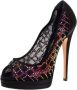 Casadei Pre-owned Fabric heels Black Dames - Thumbnail 1