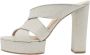 Casadei Pre-owned Fabric sandals Gray Dames - Thumbnail 1