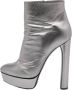 Casadei Pre-owned Leather boots Gray Dames - Thumbnail 1