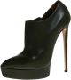 Casadei Pre-owned Leather boots Green Dames - Thumbnail 1