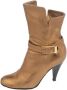 Casadei Pre-owned Leather boots Yellow Dames - Thumbnail 1