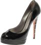 Casadei Pre-owned Leather heels Black Dames - Thumbnail 1