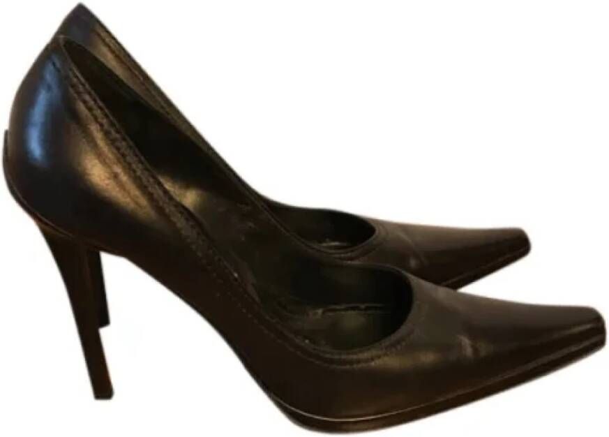 Casadei Pre-owned Leather heels Black Dames