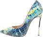 Casadei Pre-owned Leather heels Blue Dames - Thumbnail 1