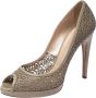 Casadei Pre-owned Leather heels Gray Dames - Thumbnail 1