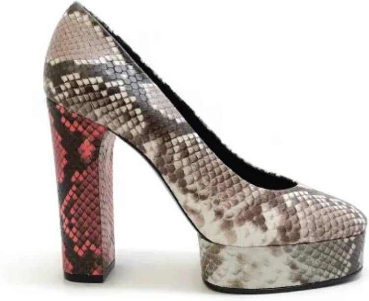Casadei Pre-owned Leather heels Multicolor Dames