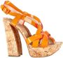 Casadei Pre-owned Leather heels Orange Dames - Thumbnail 1