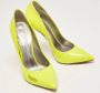 Casadei Pre-owned Leather heels Yellow Dames - Thumbnail 1