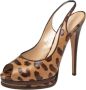 Casadei Pre-owned Leather sandals Brown Dames - Thumbnail 1