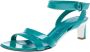 Casadei Pre-owned Leather sandals Green Dames - Thumbnail 1
