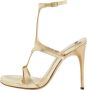Casadei Pre-owned Leather sandals Yellow Dames - Thumbnail 1