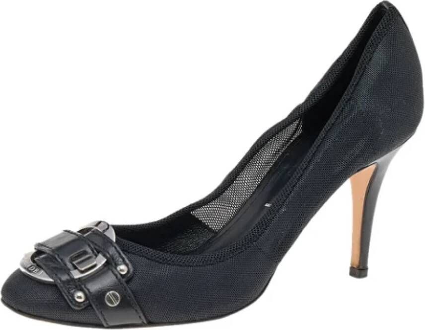 Casadei Pre-owned Mesh heels Black Dames
