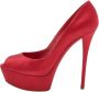 Casadei Pre-owned Satin heels Red Dames - Thumbnail 1