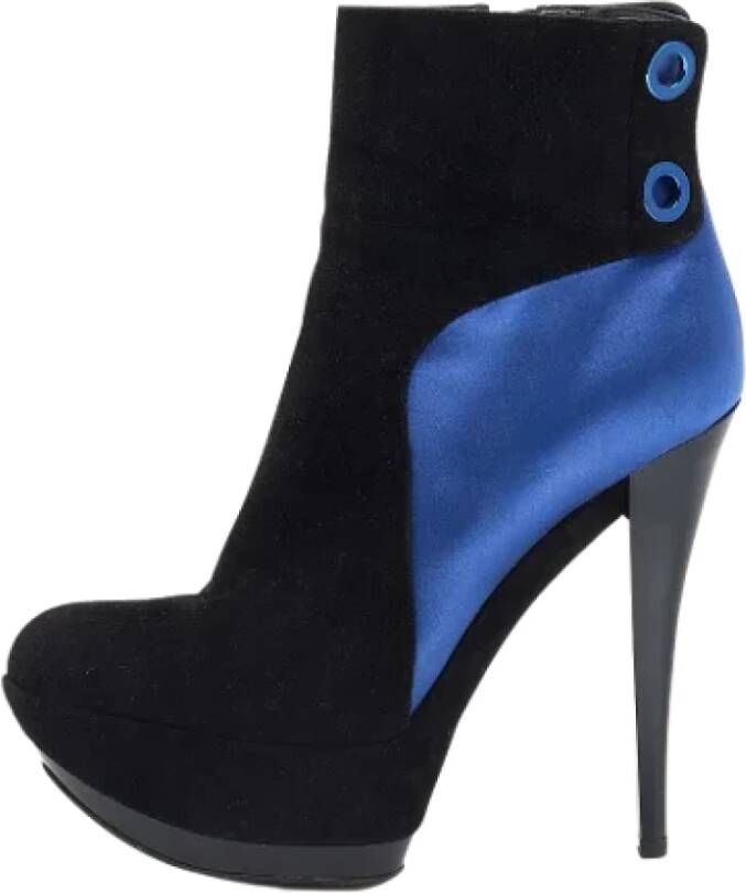 Casadei Pre-owned Suede boots Black Dames
