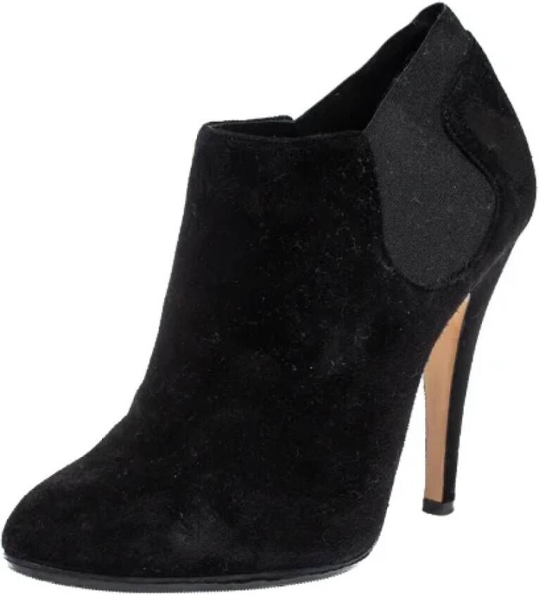 Casadei Pre-owned Suede boots Black Dames