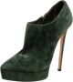 Casadei Pre-owned Suede boots Green Dames - Thumbnail 1