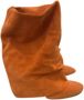 Casadei Pre-owned Suede boots Orange Dames - Thumbnail 1