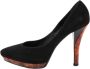 Casadei Pre-owned Suede heels Black Dames - Thumbnail 1