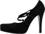 Casadei Pre-owned Suede heels Black Dames - Thumbnail 1