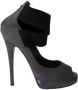 Casadei Pre-owned Suede heels Gray Dames - Thumbnail 1