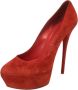 Casadei Pre-owned Suede heels Red Dames - Thumbnail 1
