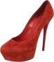 Casadei Pre-owned Suede heels Red Dames - Thumbnail 1