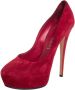 Casadei Pre-owned Suede heels Red Dames - Thumbnail 1