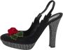 Casadei Pre-owned Suede sandals Black Dames - Thumbnail 1