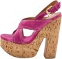 Casadei Pre-owned Suede sandals Pink Dames - Thumbnail 1