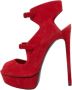 Casadei Pre-owned Suede sandals Red Dames - Thumbnail 1