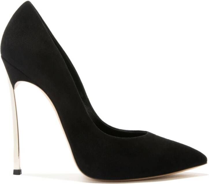 Casadei Blade Suede Pumps Black Dames