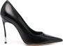 Casadei Zwarte lakleren pumps met puntige neus Zwart Dames - Thumbnail 1