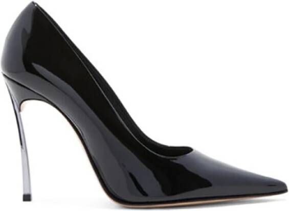 Casadei Super Blade glanzende stiletto pumps Zwart Dames
