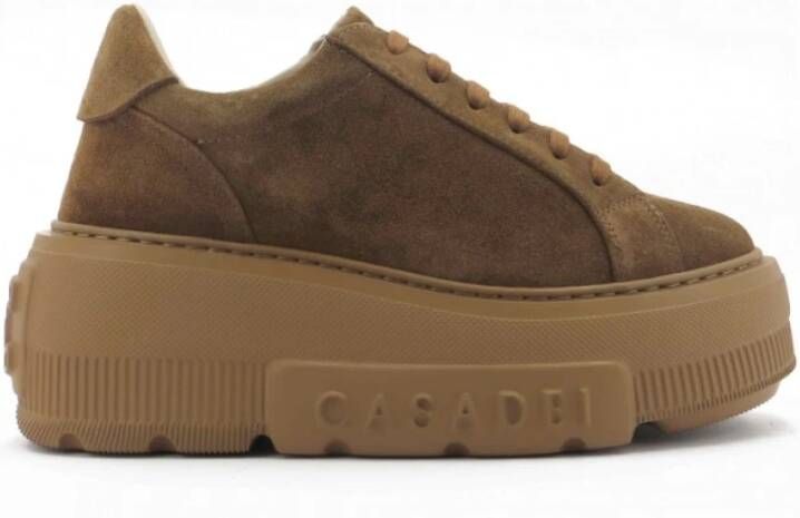 Casadei Renna sneaker met extra lichte rubberen sleehak