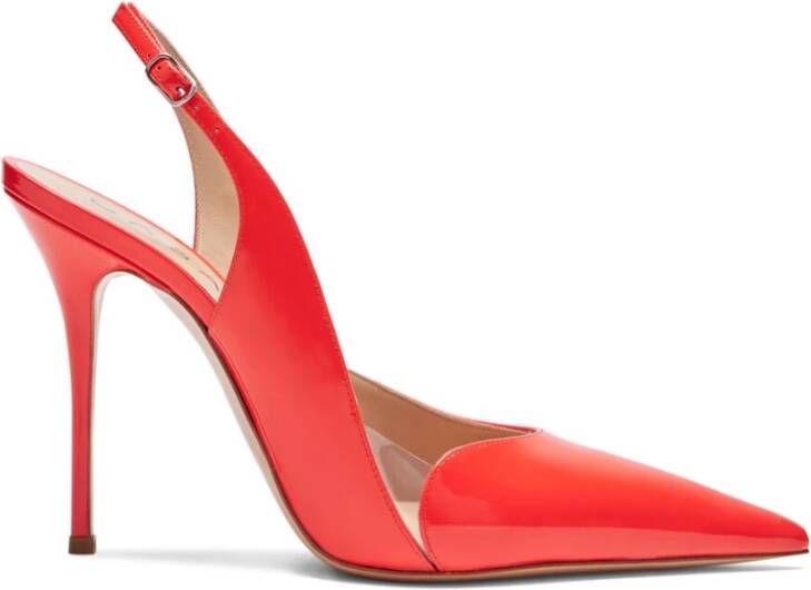 Casadei Scharlakenrode glanzende pumps Red Dames