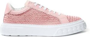 Casadei Roze leren 'Off Road' Sneaker Roze Dames