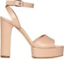 Casadei Roze Leren Sandalen Elegant Ontwerp - Thumbnail 1