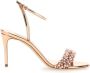 Casadei Roze Stiletto Sandalen met Gevlochten Versiering - Thumbnail 1