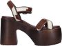 Casadei Sandalen Bruin Brown Dames - Thumbnail 1