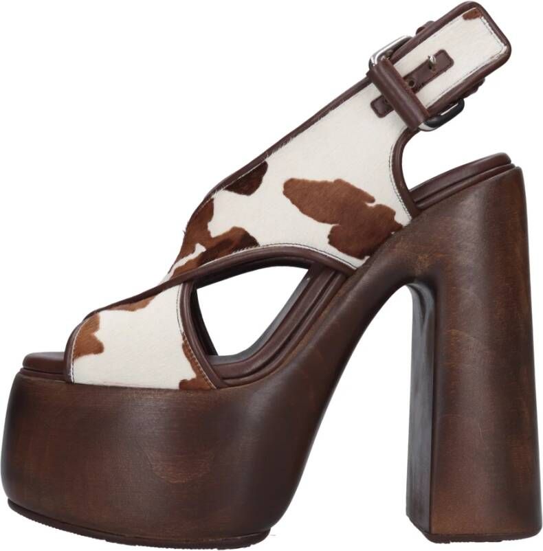 Casadei Sandalen Bruin Brown Dames