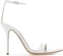 Casadei Stijlvolle Witleren Hoge Hak Sandalen White Dames - Thumbnail 1