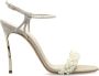 Casadei Sandalettes met parelapplicaties - Thumbnail 1