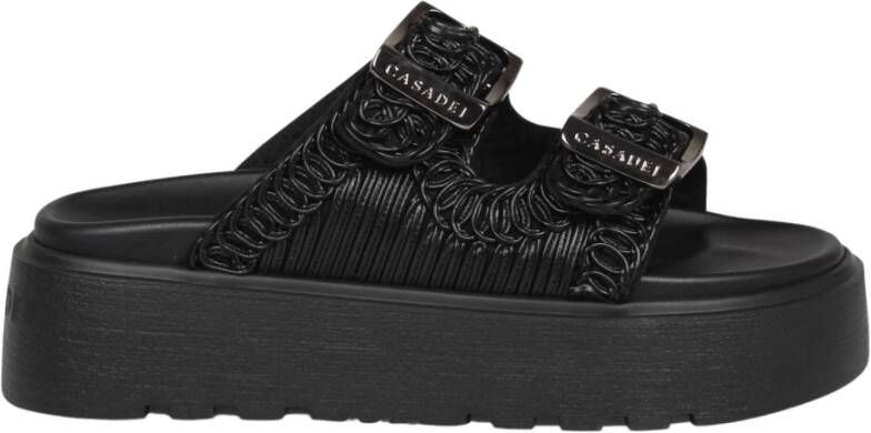 Casadei Sandals Black Dames