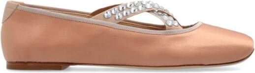 Casadei Satijnen balletflats Pink Dames