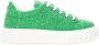 Casadei Groene Leren Sneaker Vetersluiting Comfortabel Green Dames - Thumbnail 2
